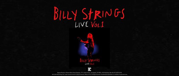 Billy Strings – Live Vol. 1 Billy Strings – Live Vol. 1