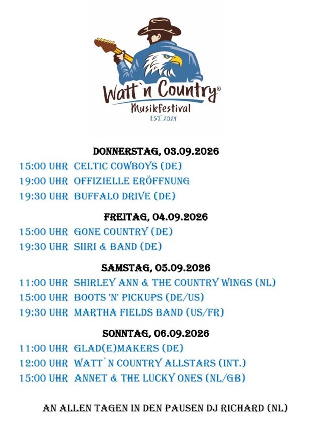 Watt`n Country® Musikfestival 2026