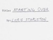 Chris Stapleton - Starting Over