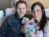 Paul Bogart, seine Frau Tanya und das Baby
