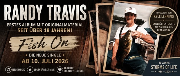 Randy Travis kündigt neues Album an – Single "Fish On" erscheint am 10. Juli 2026
