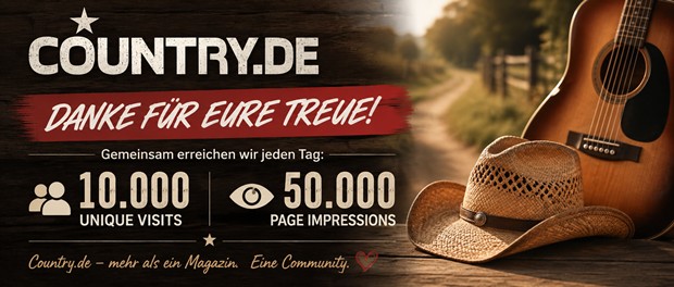 Country.de bedankt sich bei seiner Community für täglich rund 10.000 Besucher und 50.000 Seitenaufrufe