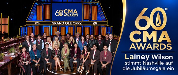 Die Nominierten der 60. CMA Awards beim traditionellen Dinner auf der Bühne der Grand Ole Opry