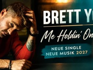 Brett Young veröffentlichte am 23. Oktober 2026 seine neue Single „Me Holdin’ On“