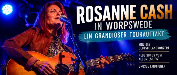 Rosanne Cash eröffnete ihre Europatournee in der ausverkauften Music Hall Worpswede