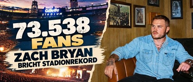 Rekord: 73.538 Zuschauer im Gillette Stadium bei Zach Bryan